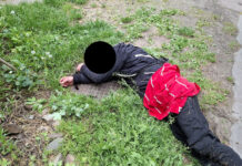 Krakowska 16 leży „pijak?” jedziemy